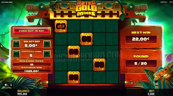 iSoftBet が『Aztec Gold Mines』をリリース！