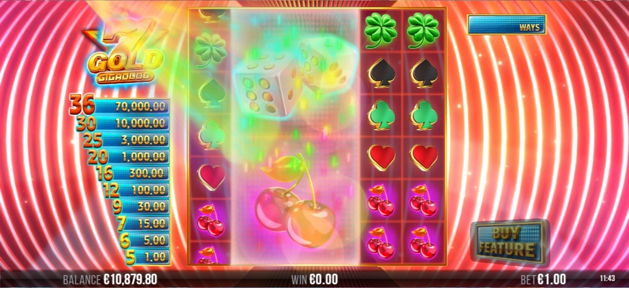 スロット『7 Gold Gigablox』を紹介