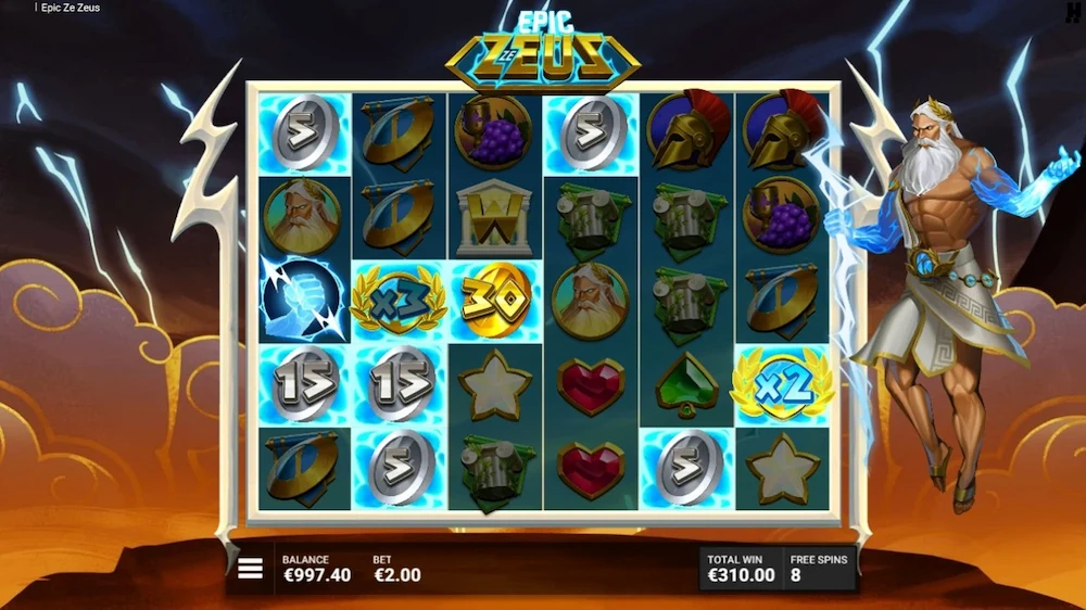Epic Ze Zeusフリースピン
