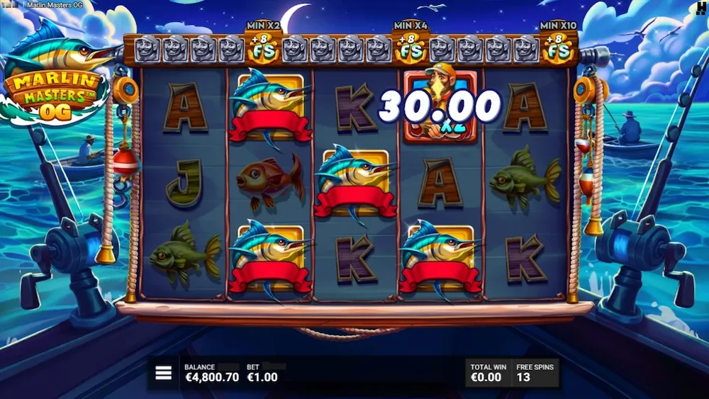 Marlin Masters OGボーナスゲーム