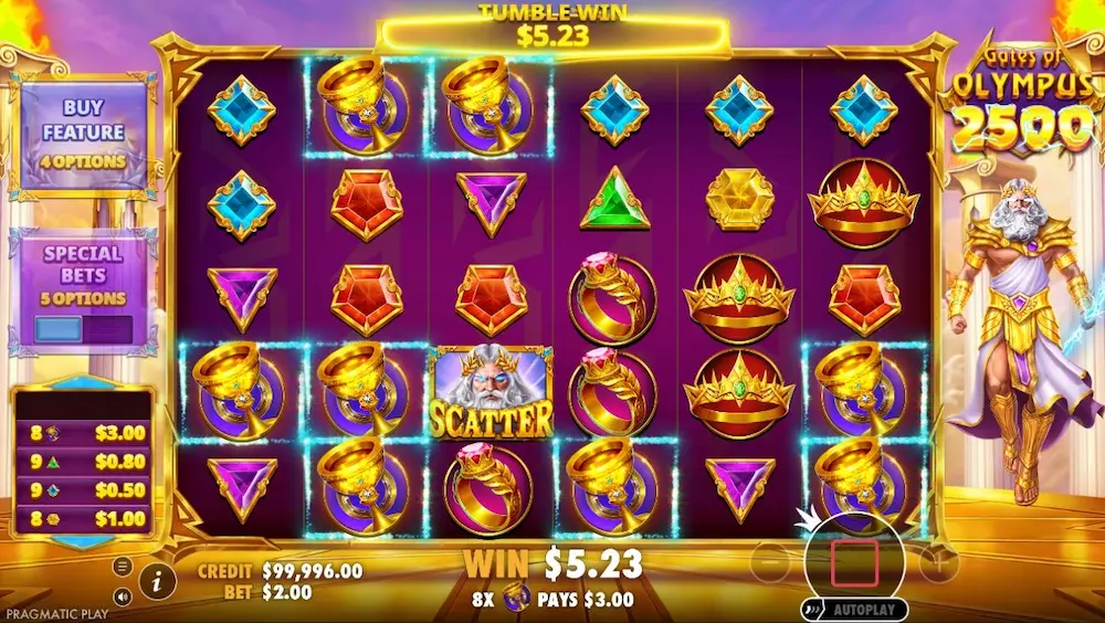 Gates of Olympus 2500ベースゲーム